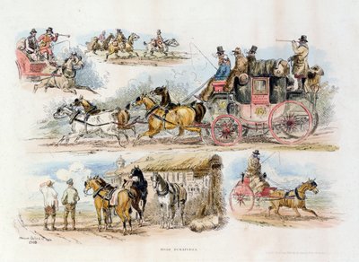 Raccolta di strada, 1840 da English School